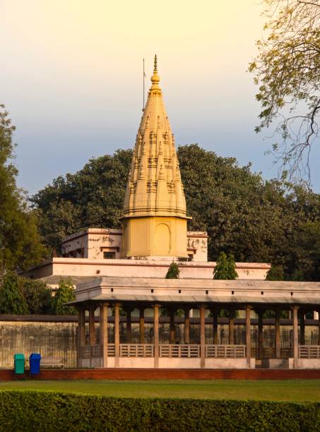 Landscape Famous Dharmek Stupa , India Famous landmark In Buddha History In Sarnath , Uttar Pradesh , India sarnath stock pictures, royalty-free photos & images