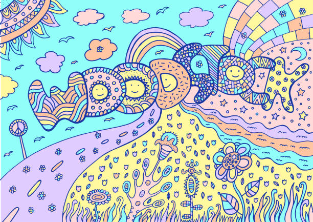 Ilustración de Pastel De Colores De Arte Con La Palabra Paisaje De Woodstock Y El Verano Colores De Neón De Tumblr Dibujos Animados Arte De Doodle Ilustración De Vector y más Vectores Ilustración de Pastel De Colores De Arte Con La Palabra Paisaje De Woodstock Y El Verano Colores De Neón De Tumblr Dibujos Animados Arte De Doodle Ilustración De Vector y más Vectores