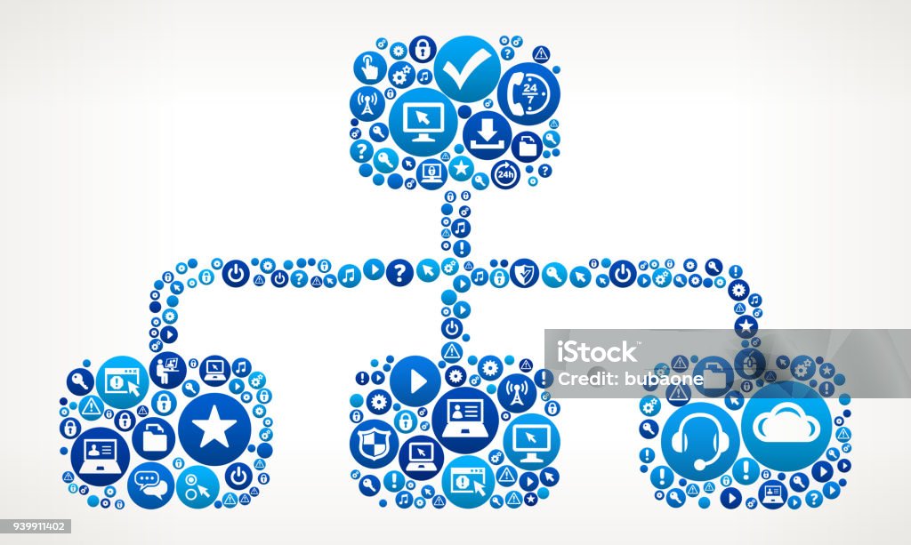 Network Graphs Computer Tech Support Stock Illustration - Download ...