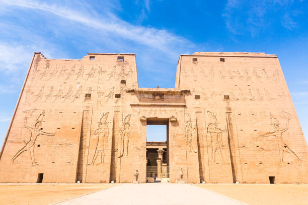horus 사원, edfu 이집트 - temple 뉴스 사진 이미지