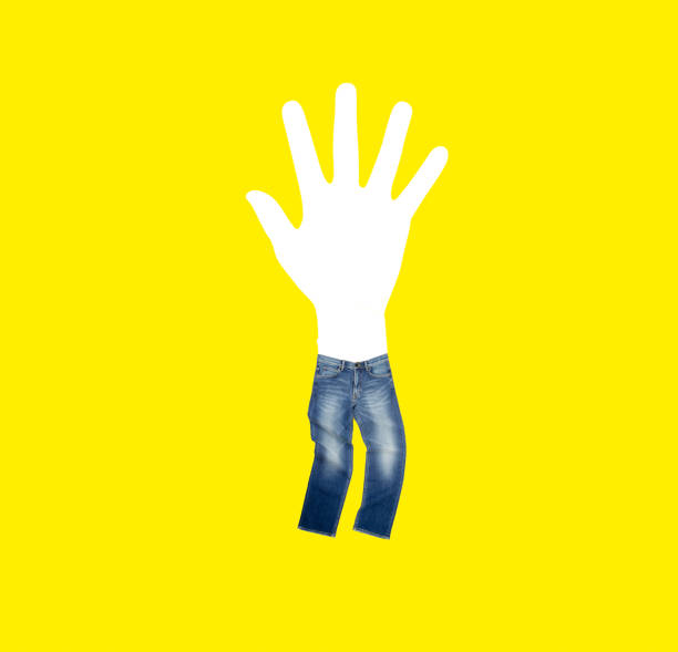 istock art collage Concept jeans or Minimal collage art 939915846