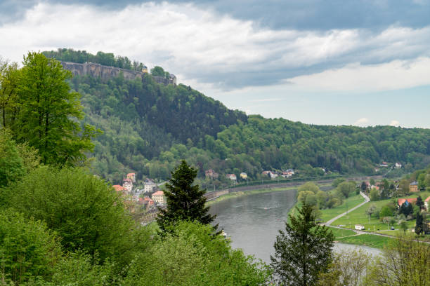 istock Elbe river at the Konigstein hill, Saxony, Germany 939915942