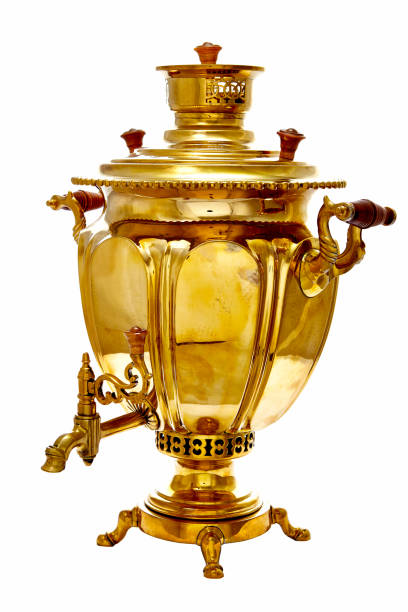 istock vintage copper Russian samovar isolated on white background 939923968