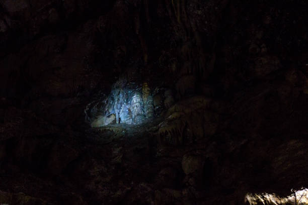 istock Bizarre, fantastic, strange shapes Nature has been forming for centuries:  colourful stalagmite, stalactites, stalagnates, dendrites, rocks. Uhlovitsa cave, Rodopi mountain, Bulgaria 939926964