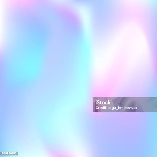Holographic Abstract Background Stock Illustration - Download Image Now - Hologram, Holographic, Iridescent