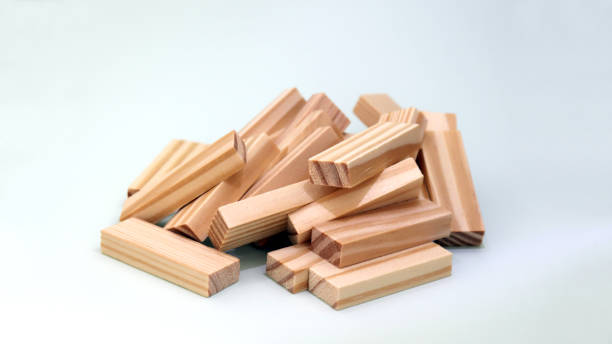 istock Stacked blocks of wood. 939935248