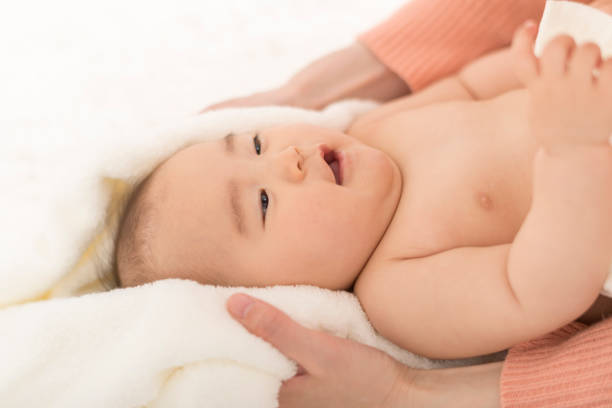 istock Baby got out of the bath. 939939194