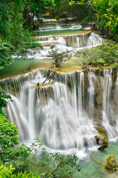 istock waterfall in national park , Kanchanaburi , thailand 939948222