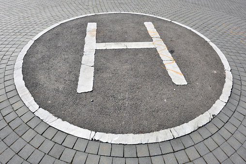 Image of parking lot with \
