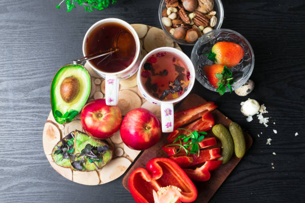 istock health breakfast with egss, vegetables, fruits 939963304