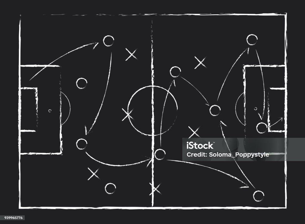 Vetores de Esquema De Jogo De Estratégia De Futebol Ícone De Linha De  Desenho e mais imagens de Abstrato - iStock