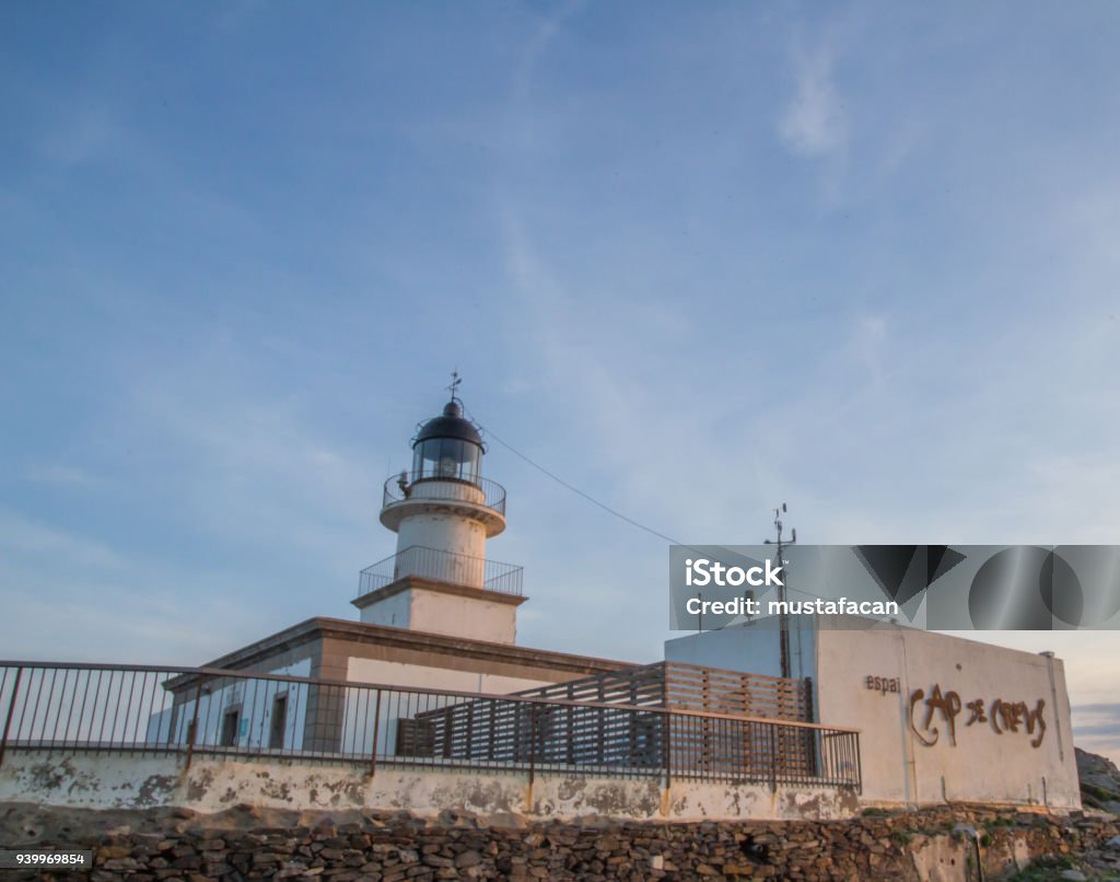 Lighthouse of Cap Creus Lighthouse of Cap Creus, peninsula and a headland located at the far NE of Catalonia in Spain Architecture Stock Photo