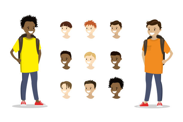 36,215 Black Boy Illustrations & Clip Art - iStock | Young black boy, Black  boy portrait, Sad black boy