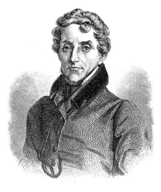 ilustrações, clipart, desenhos animados e ícones de louis mathieu mole (24 de janeiro de 1781 – 23 de novembro de 1855), também 1º conde molé de 1809 a 1815, foi um político francês, amigo íntimo e associar de louis philippe eu - 1781