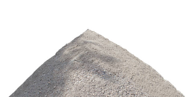 istock pile of ballast ground isolated on white 939978148