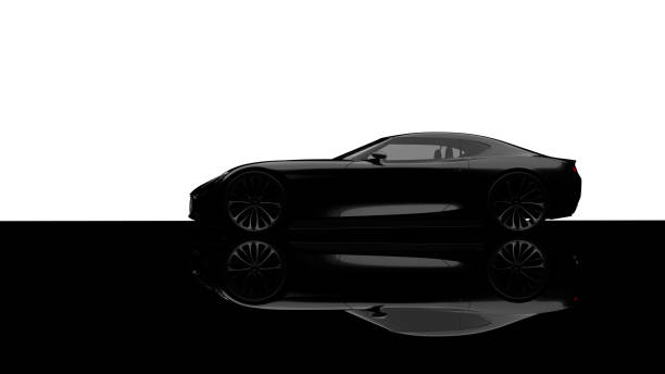 istock black sportscar studio shot 939990328