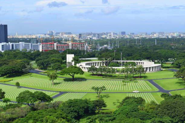 American Cemetery The Manila American Cemetery and Memorial is located in Fort Bonifacio, Taguig City, Metro Manila, within the boundaries of the former Fort William McKinley. taguig stock pictures, royalty-free photos & images