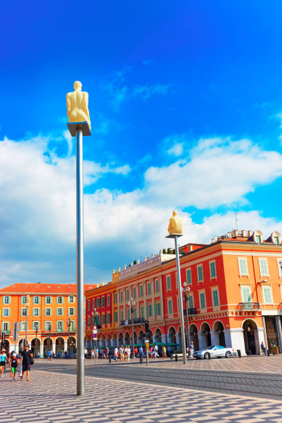 piazza massena a nizza francia - city of nice france massena city foto e immagini stock