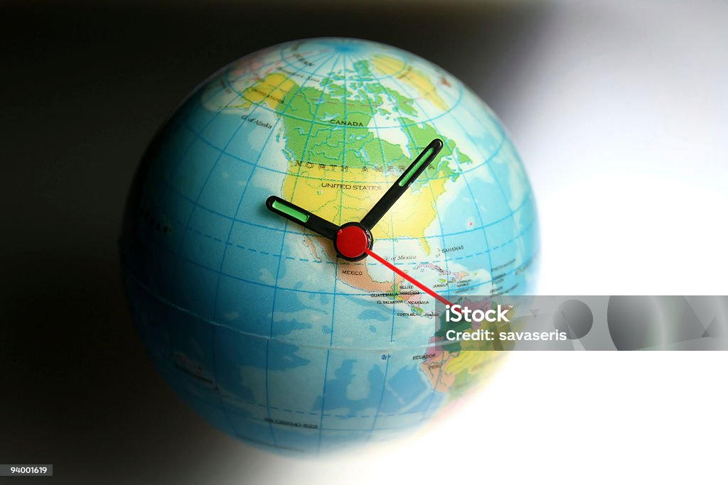 Earth clock  Clock Stock Photo