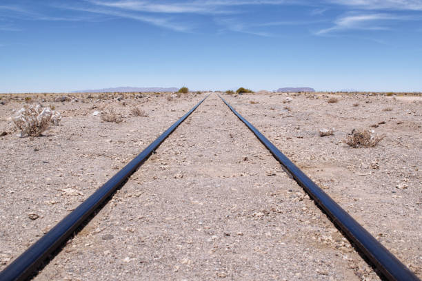 istock Train tracks crossing near Salar de Uyuni 940031740