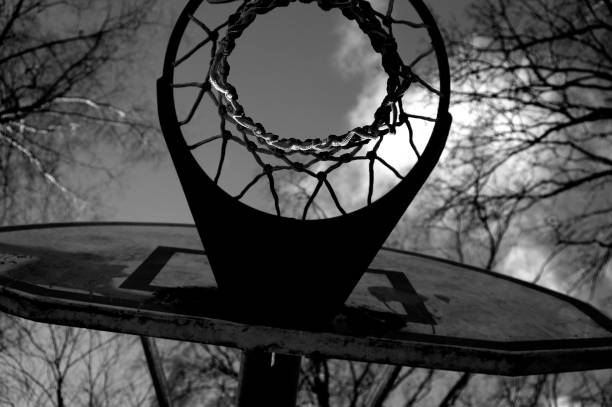 istock Basketball hoop silhouette 940037688
