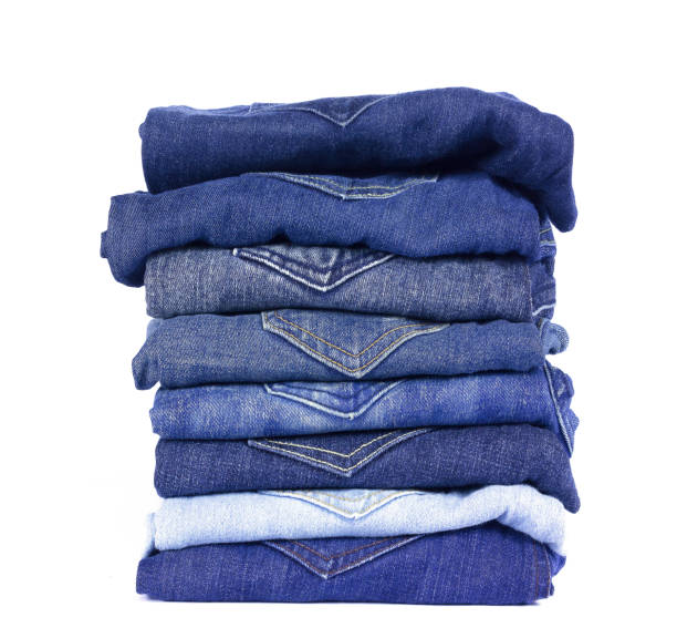 istock jeans denim isolated on white background. 940042166