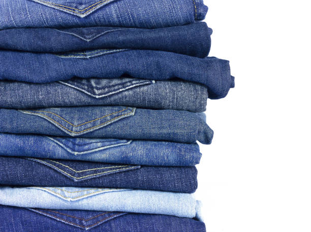 istock jeans denim isolated on white background. 940042424