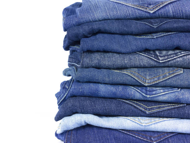 istock jeans denim isolated on white background. 940042438