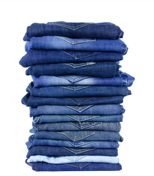 istock jeans denim isolated on white background. 940042484