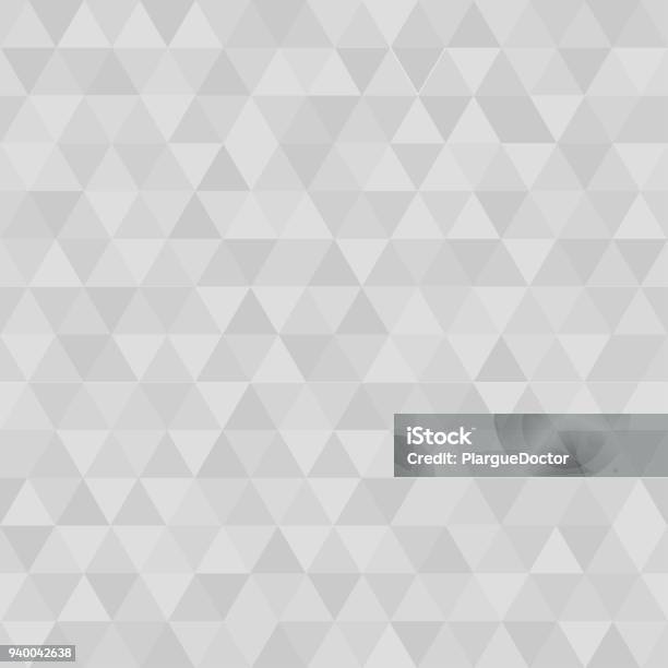 Grey Triangle Pattern Background Seamless Geometry Stock Illustration ...