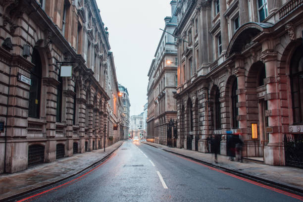 istock Street in London at night 940070366