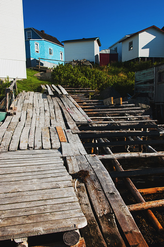 Newfoundland outport fishing village.