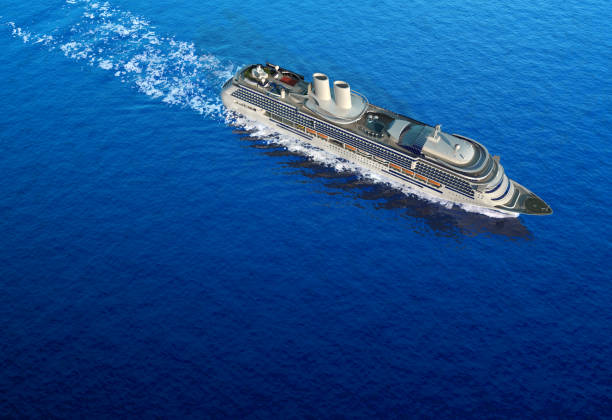istock Luxury cruise in the bright blue ocean 94008209