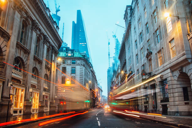 istock Street in London at night 940091606