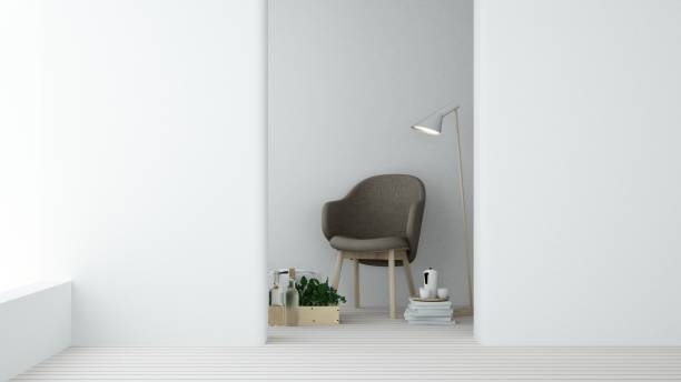 istock Relax space in condominium - 3d rendering minimal japanese 940094734