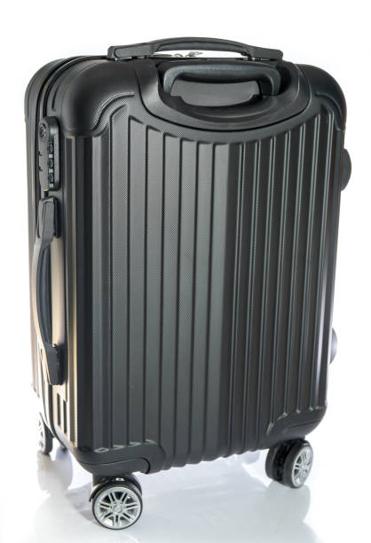 istock Black Cabin Luggage with Wheels 940095776