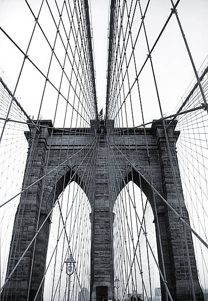 istock Photo taken between support cables on Brooklyn Bridge 94009626