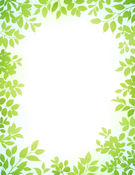 Vector illustration of Spring Leaves Background