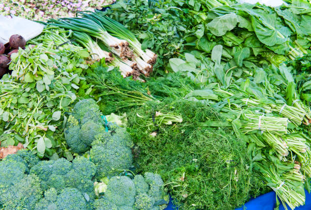 Fresh fruits and vegetables at farmer's market