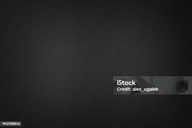 Black Paper Gradient Stock Photo - Download Image Now - Black Color, Backgrounds, Paper