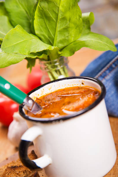 soup in white cup