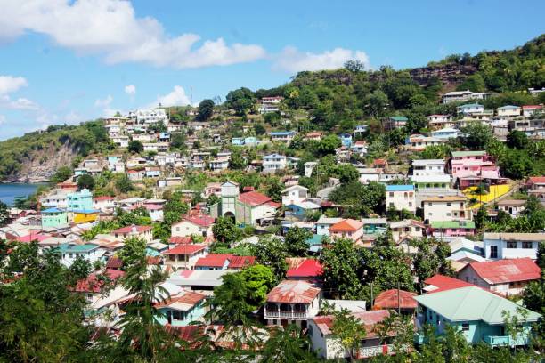 istock Houses By Trees Against Sky 940127888