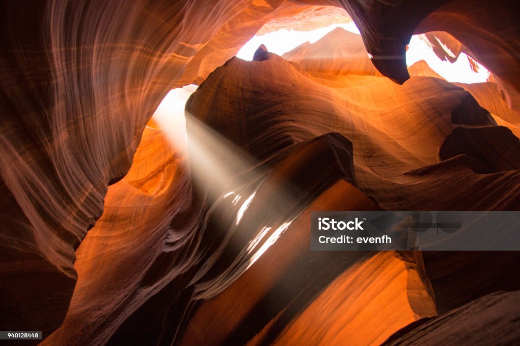 Antelope Canyon, Page, Arizona, United States Antelope Canyon is a slot canyon in the American Southwest. It is on Navajo land east of Page, Arizona. Antelope Canyon Stock Photo