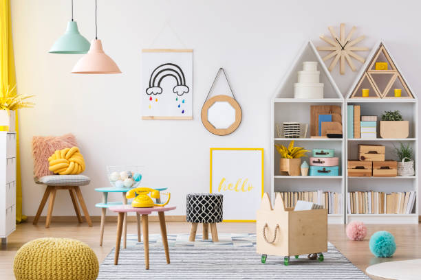 istock Colorful kid's playroom interior 940134504