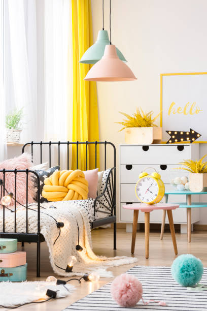 istock Pastel child's bedroom interior 940134512