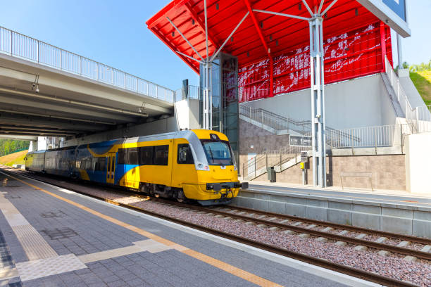 istock Suburb train in modern railway station, Gdansk, Poland 940138528