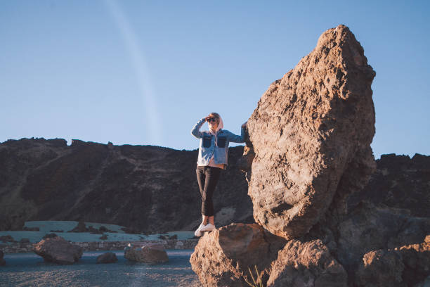istock Young woman in Teide National Park 940142896