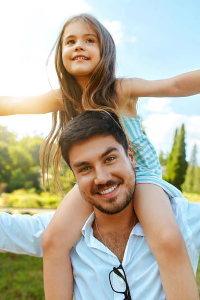 istock Happy Father And Child Having Fun Playing Outdoors. Family Time 940150582