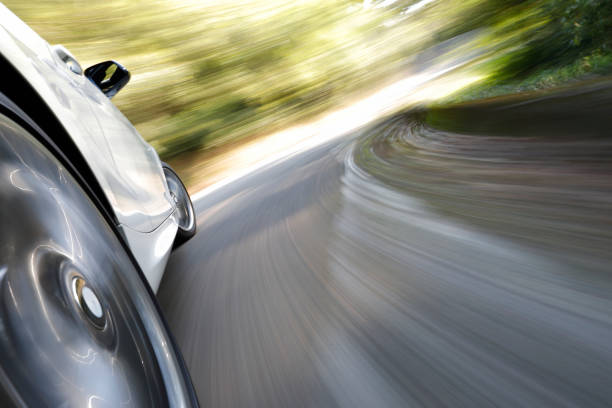 istock Sport car driving fast 940153182