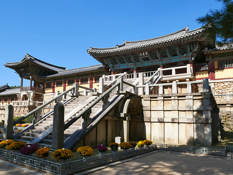 Bulguksa Temple is one of the most famous Buddhist temples in Gyeongju, South Korea and a UNESCO World Heritage Site.
